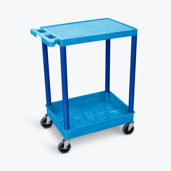 FSE 373-BUSTC21BU Flat Top and Tub Bottom Shelf Cart