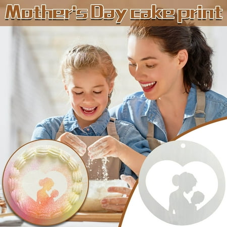 

Xaoshaoyi Mother s Day Spray Flower Mould Cake Printing Mould Environmentally Friendly Bak