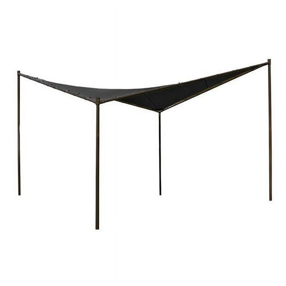 13 ft. 1 in. x 13 ft. 1 in. Butterfly Gazebo, Charcoal