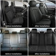 thumbnail image 7 of Jiamaoxin Car Seat Covers Fit for Ford Ranger 2019-2025 2026 Full Set Waterploof Leather Seat Cushion Airbag Compatible(5 Seats,Black), 7 of 7