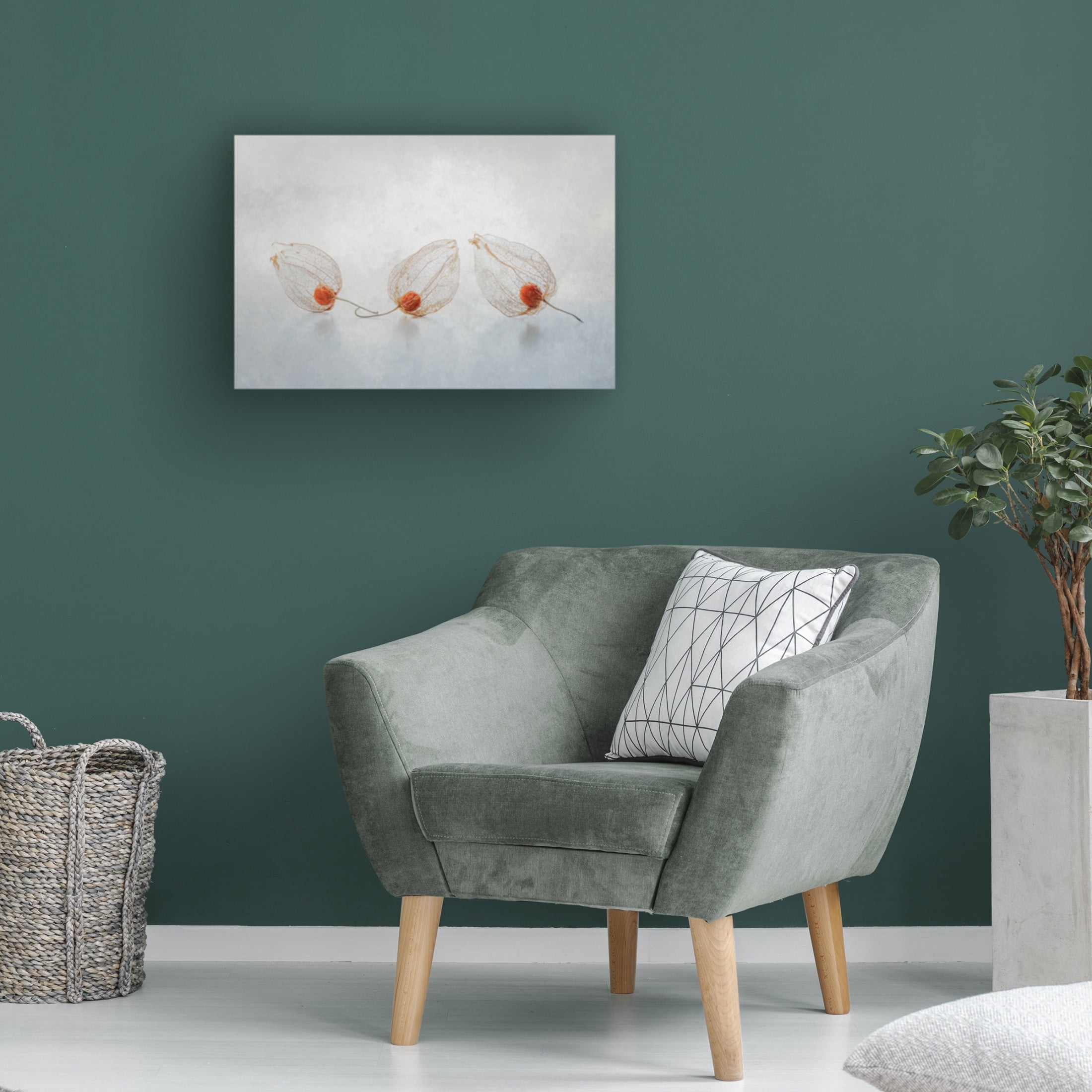 Canvas Wall Art - Ytje Veenstra 'Chinese Lantern' Wall Art for Living Room, Bedroom, or Office D?cor by Trademark Fine Art - 32 x 22 Inches