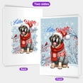thumbnail image 2 of Hello Winter Mastiff Smiling in Red Scarf Hat Welcome Christmas 5x7in Folded Greeting Card Mastiffs Dog Lover Gifts Idea Single Note Card with Envelope - 00017, 2 of 5