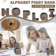thumbnail image 3 of Alcancía de madera con forma de letra o guitarra, divertida caja para ahorrar dinero, regalo para niños y adultos, 3 of 4