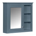 thumbnail image 5 of 29" Medicine Cabinet, Bathroom Wall Mounted Cabinet with Adjustable Shelves,Open Storage and Mirror, Modern Wood Over Toilet Organizer for Living Room, 5 of 9