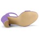 thumbnail image 5 of Sandalias de correa Allegra K hebilla de tobillo talón de bloque Morado 35.5, 5 of 6
