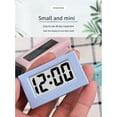 thumbnail image 5 of Mini Clock Triangle LED Screen Lectronic Digital Alarm Screen Desktop Clock for Home Office Table Bedroom Decor White, 5 of 8