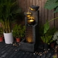 thumbnail image 6 of 42.91" H Water Fountain Outdoor Garden Waterfall Fountains Indoor Bowl Cascading Water Feature with Led Lights 4-Tier for Home Deck Patio Porch Yard Decor, 6 of 7