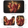 thumbnail image 3 of Bathroom Rugs and Shower Curtain Sets, Christmas Pattern Printed on Bath Sets for Bathroom Accessories, Ideal for Bathroom Apartment RV College Dorm, 72 x 72 inches, 3 of 8