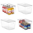 thumbnail image 1 of Cajas Almacenamiento Plástico Apilables Transparentes con Tapa Asa 11x7.5x6 Pulgadas 8kg para Cocina Refrigerador Baño, 1 of 5