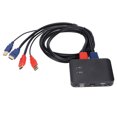 thumbnail image 3 of Adaptador de conmutador KVM conmutador KVM multifunción Ultra HD de 2 puertos Plug and Play 4K a 60 Hz para compartir teclado mouse y monitor para 2 computadoras, 3 of 8