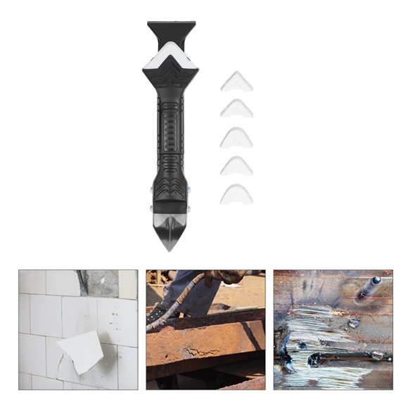 Silicone Caulking Tools Kit, Improve Quality Silicone Trowel Scraper Easy Work with Soft Head for Bathroom Window
