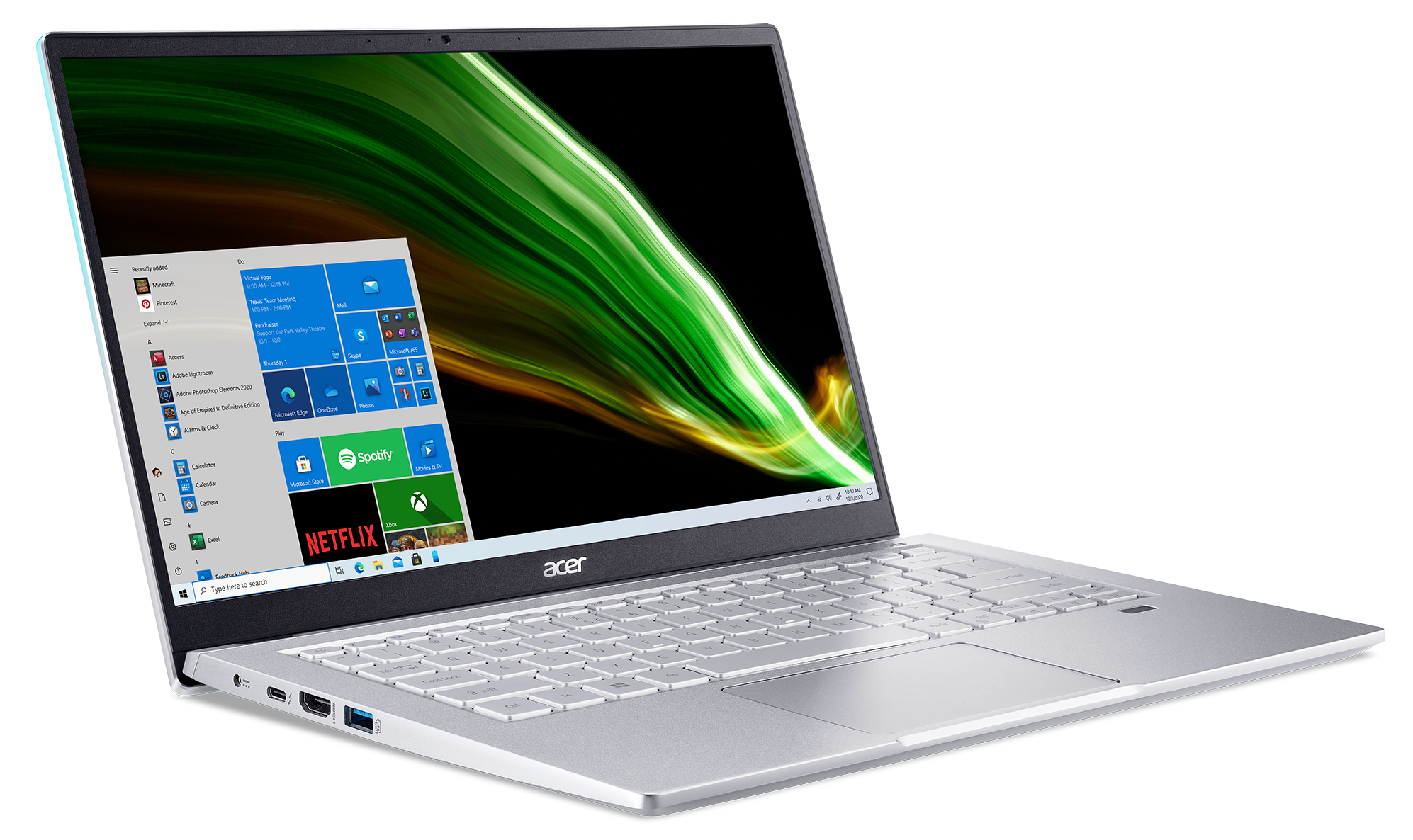 Acer Swift 3, 14.0" Full HD, 11th Gen Intel Core i5-1135G7, 8GB, 512GB SSD, Silver, Windows 10, SF314-511-51A3 - image 4 of 7