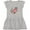 AC-Heather Grey, variant on Inktastic Cute Smiling Valentine's Day Otter with Heart Girls Toddler Dress