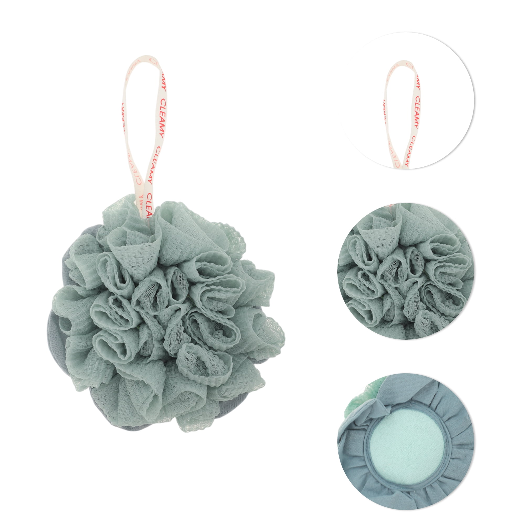 Unique Bargains Bath Shower Sponge 5.91"x5.12" 1 Pc Blue