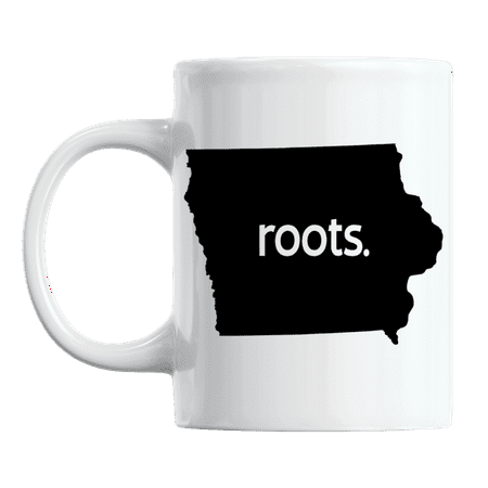 

Iowa Roots & IA USA State Map Outline US Citizen Coffee & Tea Mug Cup (11oz)