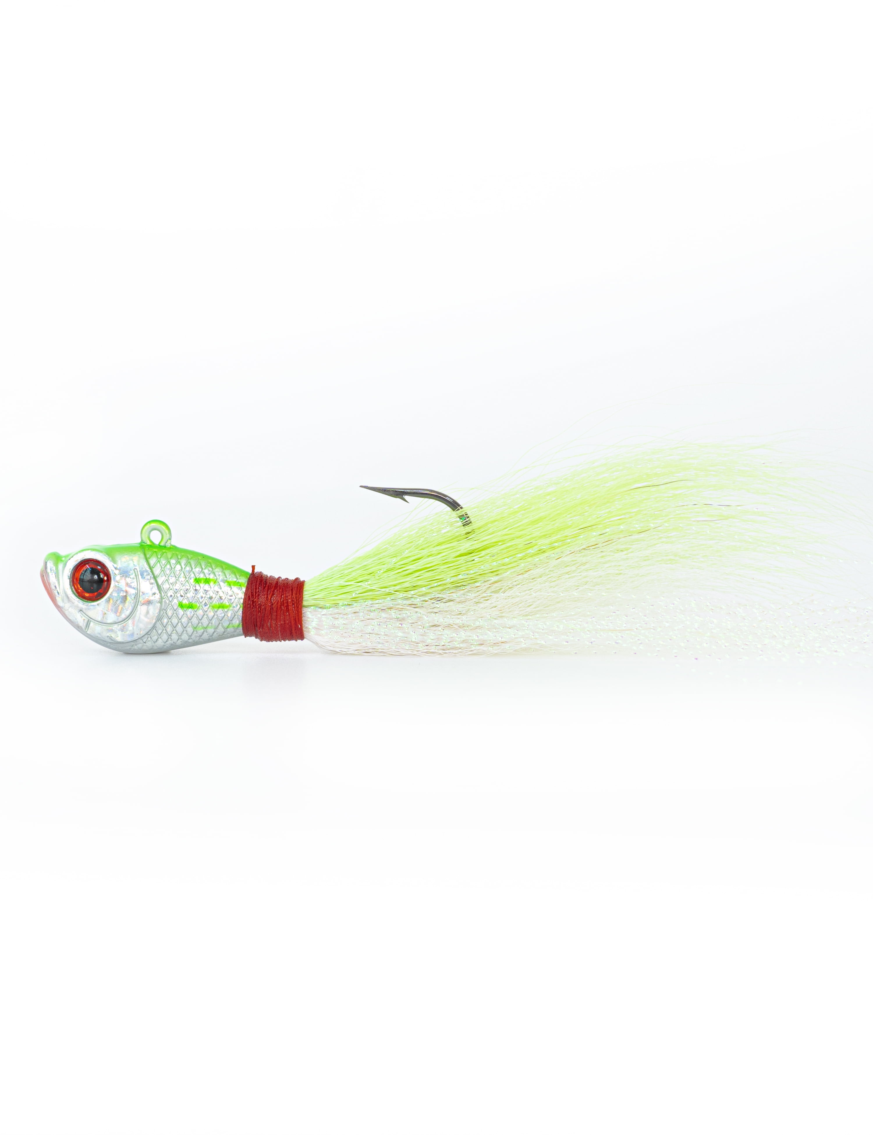 BLUEWING Bucktail Jig 2pcs Lead Head Jig Saltwater Fluke Lure Hair Jig ...