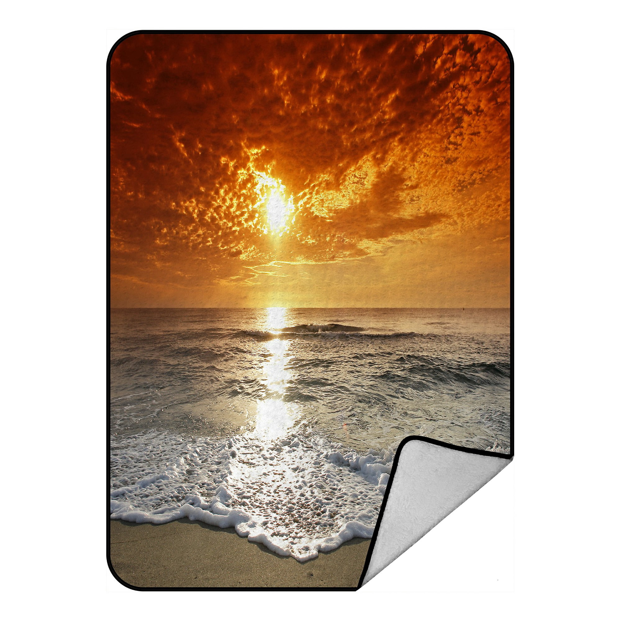 Beach fleece blanket sale