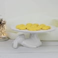 thumbnail image 3 of Soporte para magdalenas, platos de postre de cerámica para aperitivos y galletas, regalo de plato de dulces de conejito, blanco, regalo de decoración del hogar, 3 of 6
