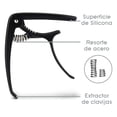 thumbnail image 3 of Arieta Capotraste para Guitarra Acustica o Electrica. Capo Bajo Arieta Capotraste para Guitarra, 3 of 5