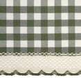 thumbnail image 3 of Traditional Elegance Buffalo Check Window Curtain Tie Up Shade - 42x63 - Sage, 3 of 3