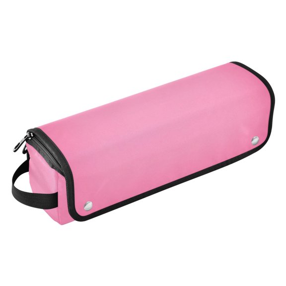 Hair Tools Storage with Heat Resistant Mat- Solid Color Pastel Printed Curling Iron Travel Bag/Flat Iron Case for Women