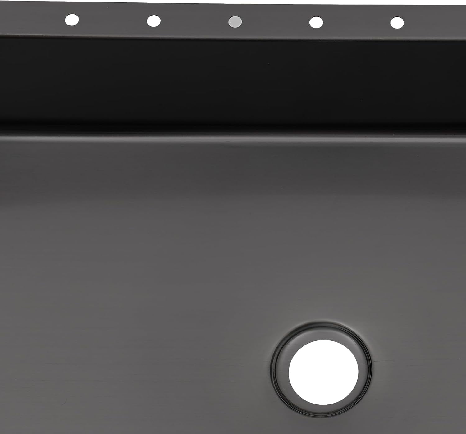 Bathroom Sink,Single Bowl Undermount Bathroom Wash Sink,Stainless Steel Kitchen Sink Rectangular Sink with Drain Pipe21.65x14.96x5.31in Black