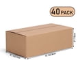 thumbnail image 4 of (40 pack)9x5x3 inches Shipping Boxes, Mailer Boxes for Packaging Small Business, Small Cardboard Gift Boxes for Wrapping Mailing Present, Brown, 4 of 7