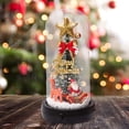 thumbnail image 3 of de Navidad de mesa LED, miniárbol de Navidad con luz, adorno de escritorio, manualidades, de Navidad Artificial de vidrio de resina para Estilo A, 3 of 8