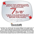 thumbnail image 6 of exactafit 8194R Passenger Side Mirror Glass Replacement Fits 11-16 Scion tC 08-15 Scion xB, 09-13 Toyota Corolla Right Hand 3m Adhesives, 6 of 8