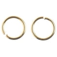thumbnail image 2 of John Bead Must Have Findings Round Jump Rings - Package of 142, Gold, 6 mm, 2 of 2