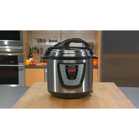 Harvest Cookware Electric Original Pressure Pro 6-Quart Pressure Cooker, Black
