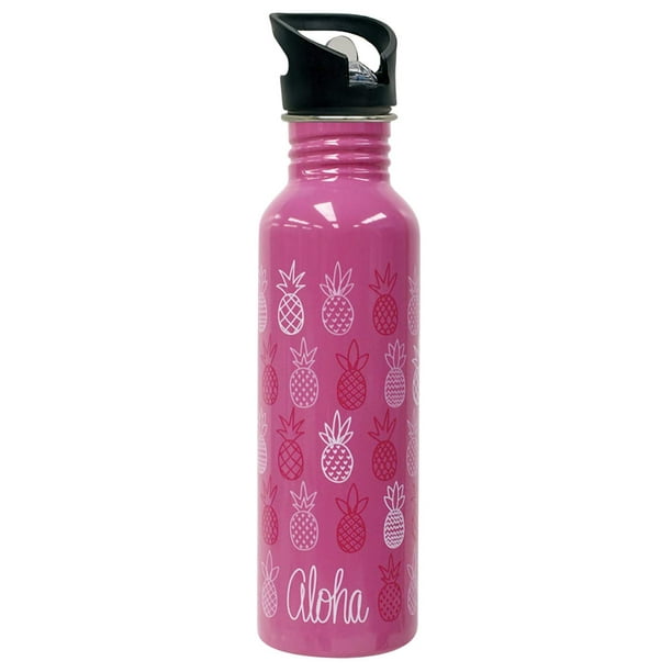 Gotta Be Hawaiian Ss Water Bottle Green Floral Island