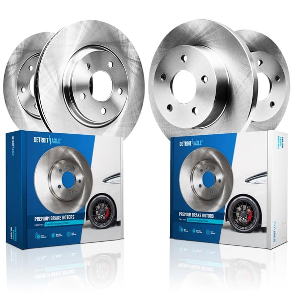 Detroit Axle - Brake Rotors for Mercedes-Benz C250 C280 C300, Disc Brake Rotors Replacement : 11.61" inch Front & 11.81" inch Rear Rotor