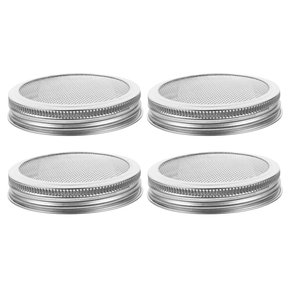 4pcs Stainless Steel Mesh Sprouting Lid Jar Lids for Growing Bean Broccoli