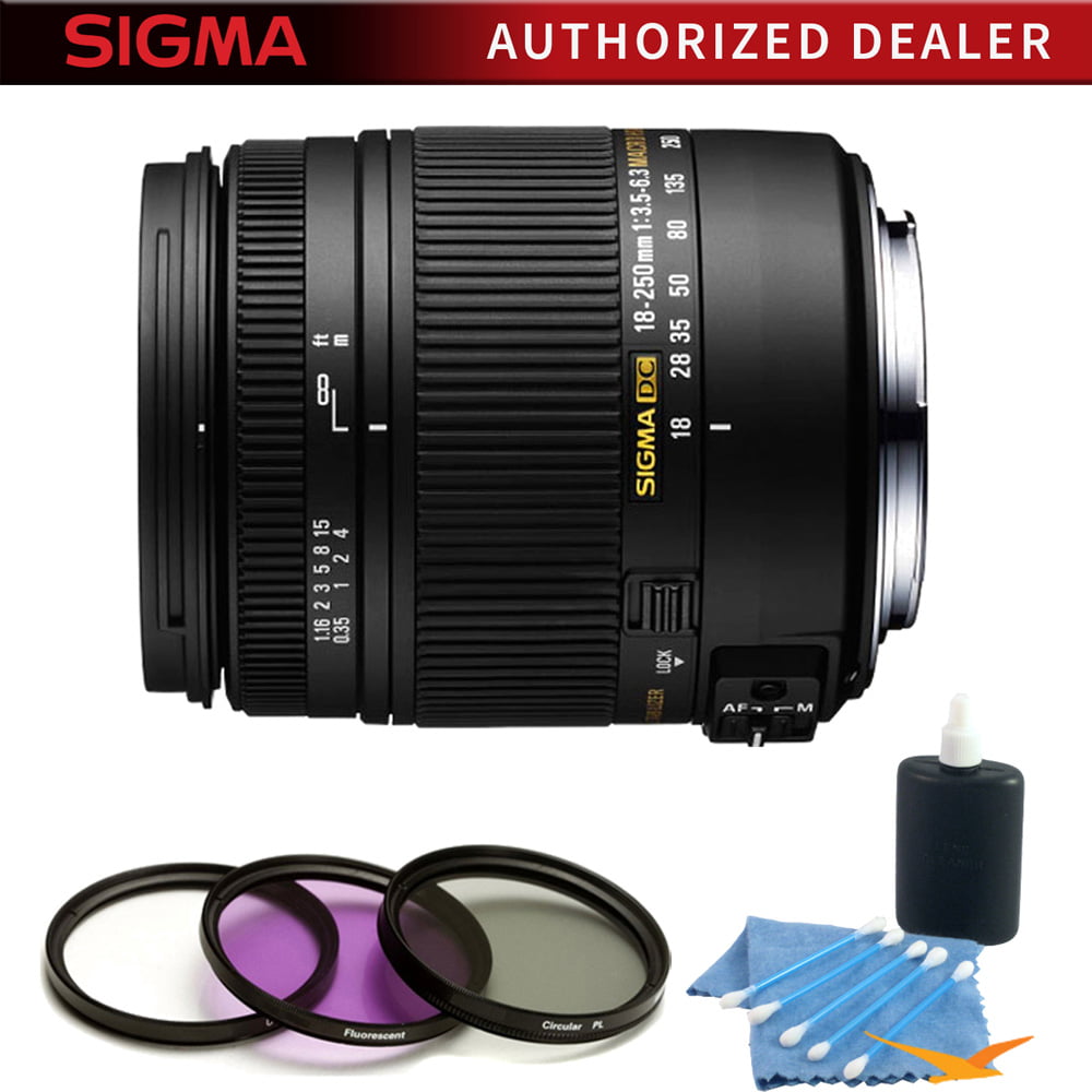 Sigma 18-250mm F3.5-6.3 DC OS HSM Macro Lens for Nikon AF with Optical