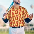 thumbnail image 5 of Lsque Hot Chili Pattern Mens Polo Golf Shirts Funny Graphics Shorts Sleeve Button Shirts Baseball T-shirt-X-Large, 5 of 7
