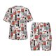 thumbnail image 1 of Balery Modern Life Conjunto de Pijama Infantil de Manga Corta con Estampado – Ropa de Dormir de Algodón Suave-Large, 1 of 6