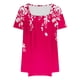 thumbnail image 3 of Blusas de Manga Corta para las Mujeres, Blusa de Camiseta Suelta Casual Hecha de Tela Cómoda para Todo el Uso Diario de Temporada, Blusas para las Mujeres Casual, 3 of 3