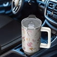 thumbnail image 4 of Spooky Halloween 40oz Tumbler - Pumpkin Pattern w/Handle, Huge Insulated Cup, Last Minute Gift! Keeps Drinks Cold 26Hrs, 4 of 5