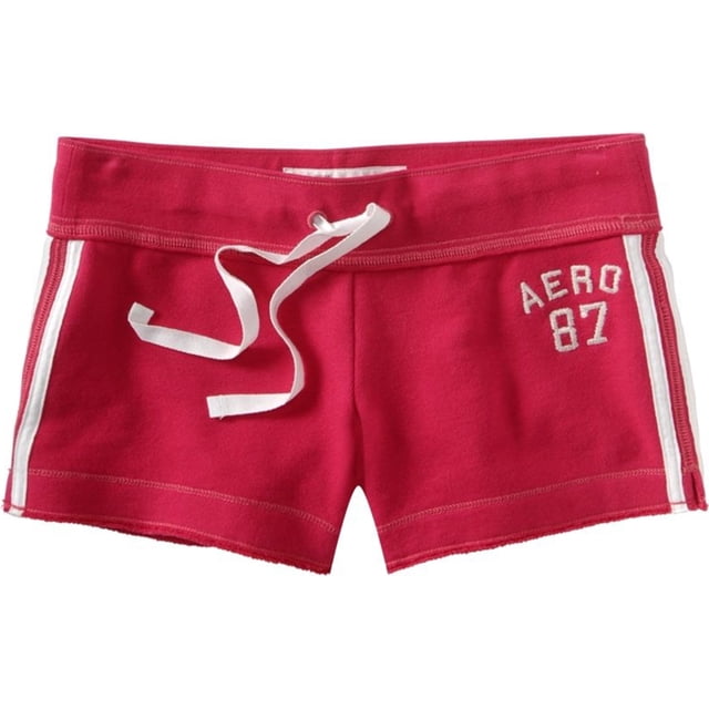 Aeropostale Aero 87 Terrycloth Casual Mini Shorts para mujer, rosa, mediano
