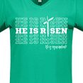 thumbnail image 4 of Inktastic He Is Risen Mirror Words Women's V-Neck T-Shirt, 4 of 5