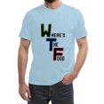 thumbnail image 4 of YDLCAFD T-Shirt Drôle WTF Signifiant Où Est la Nourriture, 4 of 4