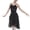 Black, variant on TOPTIE Adult Ballet Skirt Sheer Wrap Skirt Ballet Dance Dancewear-Black-M