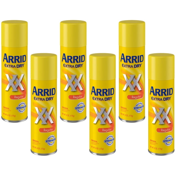 ARRID Extra Dry Anti-Perspirant Deodorant Spray Regular 6 oz (Pack of 6)