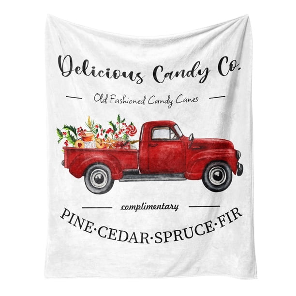 Manta Gruesa Con Motivos Navideños Para El Coche, Manta Para La Siesta, Manta Cálida Estampada, Manta De Franela Para Dormir Con Aire Acondicionado.