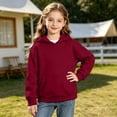thumbnail image 5 of Abcomgle Hoodie for Girls 10-12 Cute Casual Hooded Sweatshirts for Girls Solid Long Sleeve Girls Pullover Sweatshirt Y2k Winter Clothes for Tween Girls with Pocket, 5 of 5