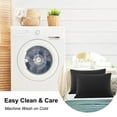 thumbnail image 7 of REGALWOVEN Soft Microfiber Pillowcases Set of 2 Pillowcases Standard Black 20"x26", 7 of 7