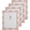 Pink w/Ivory, variant on Concepts 4x6 Picture Frame Black & White Checkered Retro Gold Bordered Enameled Photo Frame with HD Clear Glass, Durable Wall Decor/Tabletop Display Vertical/Horizontal