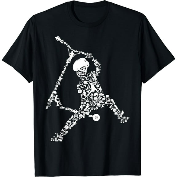 Scooter Stunt Retro Style Scooter Gift for Boys Youth Kids T-Shirt