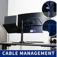thumbnail image 4 of VIVO Black Laptop & Monitor Desk Stand with Glass Base, Fits up to 32" Screen, 4 of 9